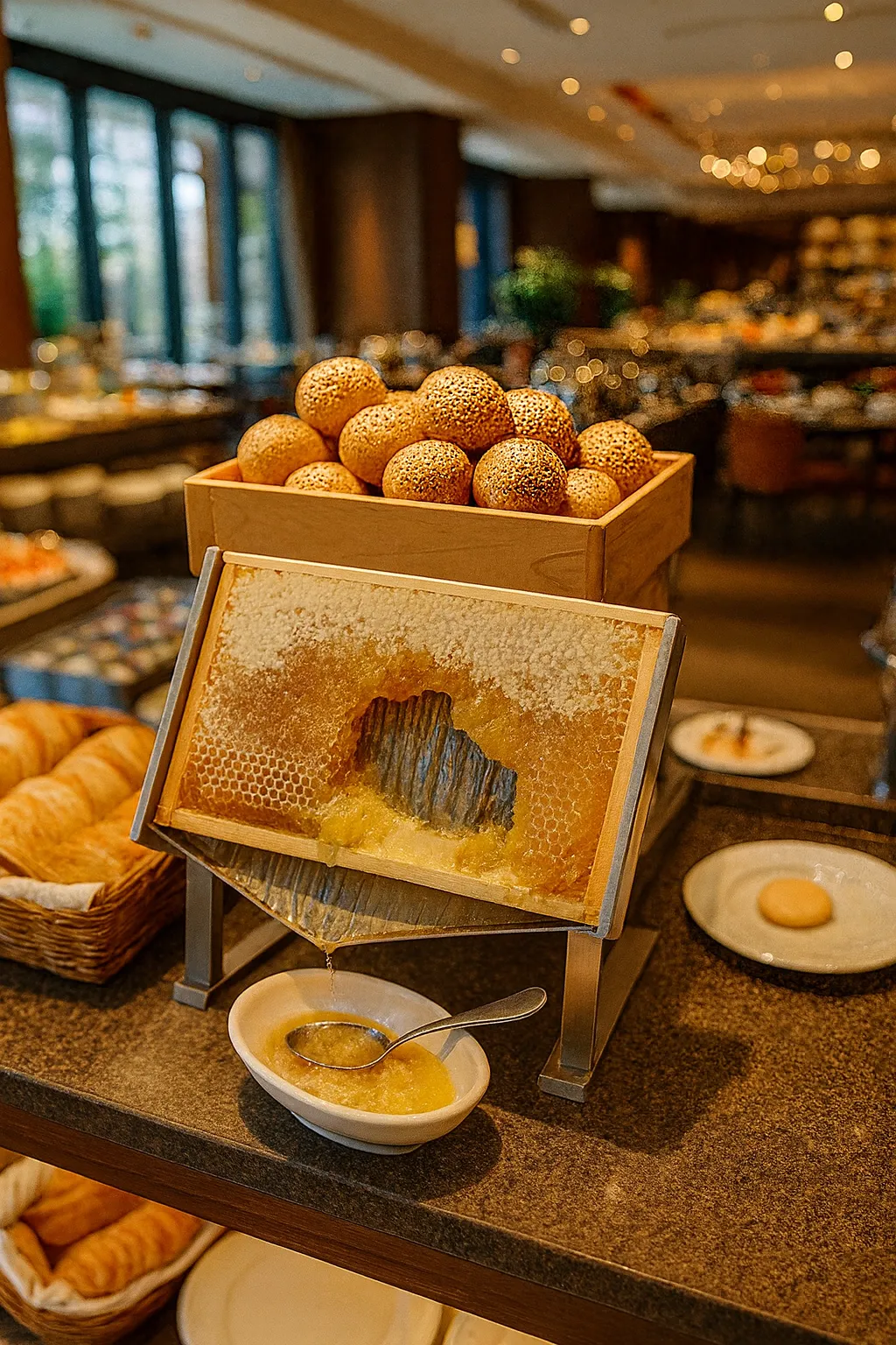 De WOW-factor op jouw ontbijtbuffet: zo presenteer je honingraat als luxe vijf sterren beleving
