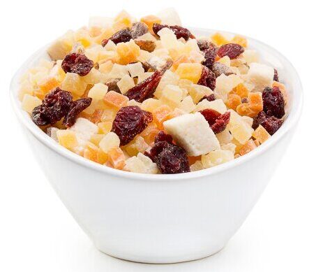 Exotische vruchten blokjes mix