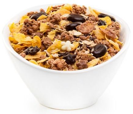 Muesli latte macchiato met caramel